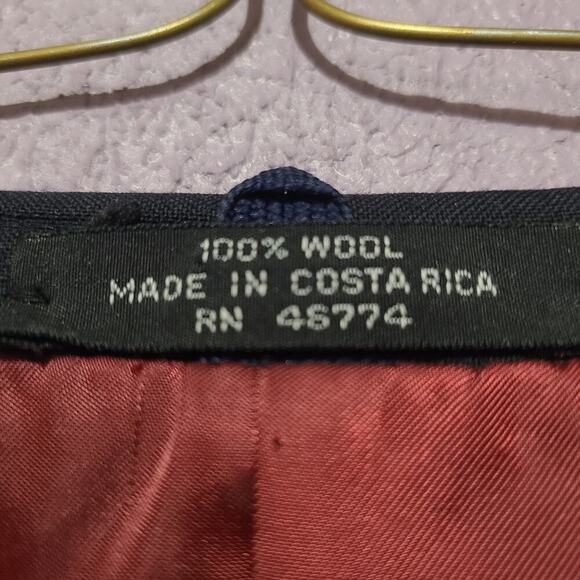 Oleg Cassini Wool Blazer Mens Ventless 2 Button Suit Jacket Sport Coat Size 41 R - Picture 4 of 8